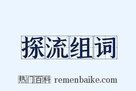 探流组词是什么意思的图片